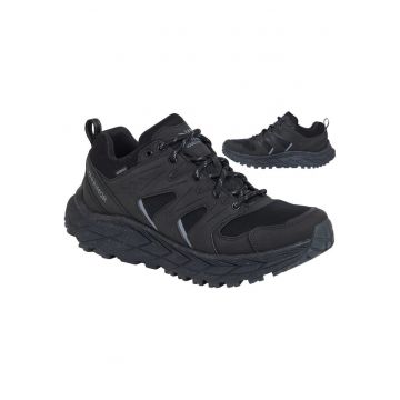 Pantofi trekking barbati -  Piele/Plasa - Negru32`4 - Negru/Gri