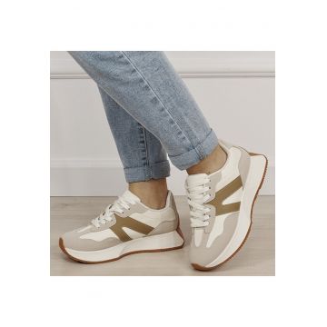 Sneakers bej cu talpa groasa 8917 M2 19494 - Bej