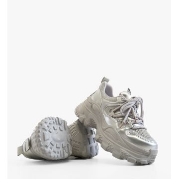 Sneakers dama Yera Argintii