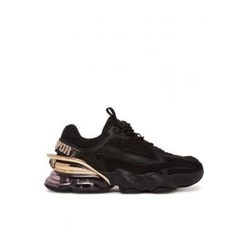 Tenisi barbati  model Thunderbeast - Negru/Auriu deschis - textil -