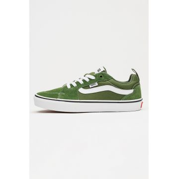 Tenisi unisex Filmore cu piele intoarsa - Alb/Verde