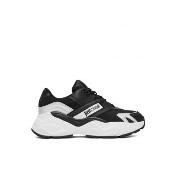 Adidasi  79RA3SL2 ZSD67 LS1 - negru/alb - piele naturala