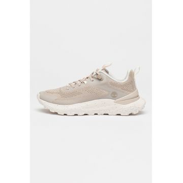 Pantofi sport cu insertii de plasa Motion Access - Gri deschis/Alb murdar