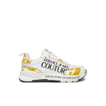 Pantofi sport dama  alb/auriu -