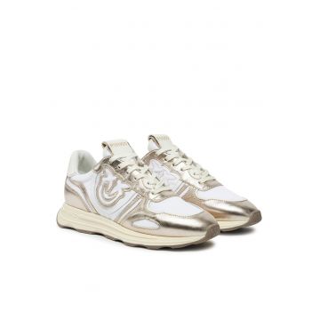 Pantofi sport dama  Platinum Z22 SS0087P085 - piele naturala - auriu