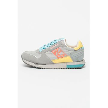 Pantofi sport low-top colorblock - Gri