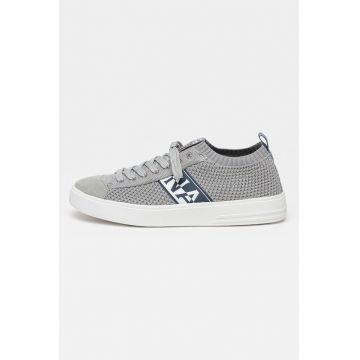 Pantofi sport slip-on cu insertii de piele intoarsa Bark - Gri