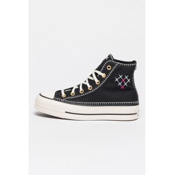 Tenisi cu platforma Chuck Taylor All Star - Negru