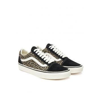 Tenisi dama -  Old Skool VN000D6WYY  - piele naturala - negru/leopard