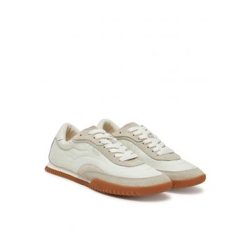 Tenisi dama  Open White 122 - culoare alba - material textil -