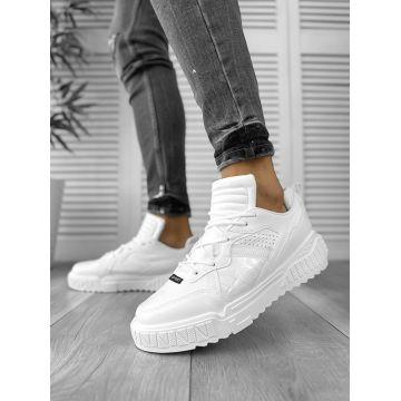 Adidasi barbati albi CU MIC DEFECT DEF93  T15-4