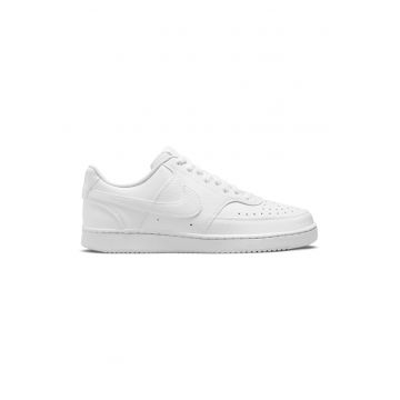 Pantofi sport Court Vision Low Next Nature din piele ecologica - Alb optic