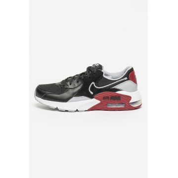 Pantofi sport cu insertii de piele Air Max Excee - Visiniu/Negru/Gri