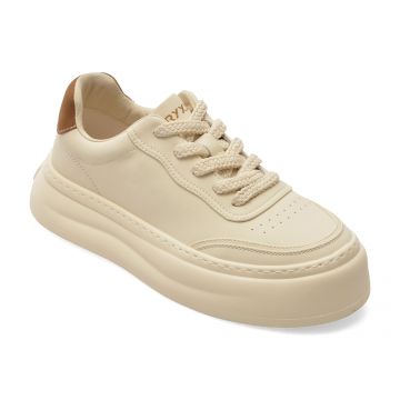 Pantofi sport GRYXX albi, 2028, din piele naturala