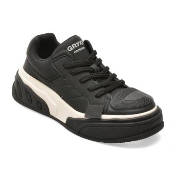 Pantofi sport GRYXX negri, 66608, din piele naturala