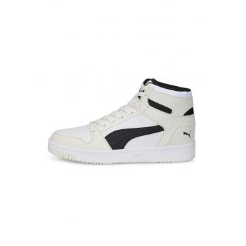 Pantofi sport high-top de piele ecologica Rebound LayUp - Negru/Crem