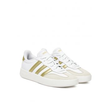 i Adidas - model Barreda - piele ecologica - alb/auriu - pantofi sport dama