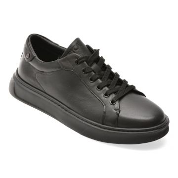Pantofi sport EPICA negri, 59960, din piele naturala