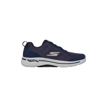 Pantofi sport low-top de plasa GOwalk Arch Fit-Idyllic - Auriu/Bleumarin