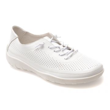 Pantofi sport REMONTE albi, R3521, din piele naturala