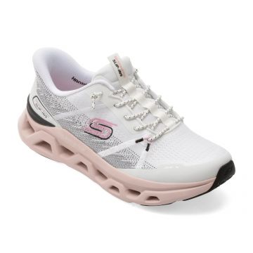 Pantofi sport SKECHERS albi, 150513, din material textil