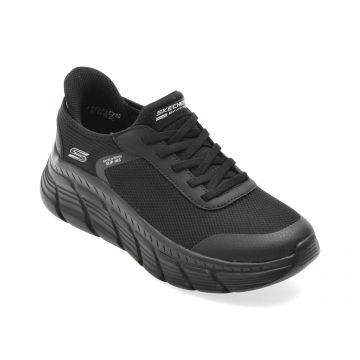 Pantofi sport SKECHERS negri, 117391, din material textil