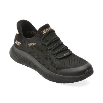 Pantofi sport SKECHERS negri, 117743, din material textil