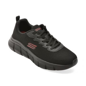 Pantofi sport SKECHERS negri, 118106, din material textil