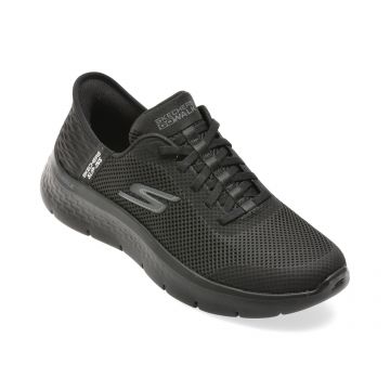Pantofi sport SKECHERS negri, GO WALK FLEX, din material textil