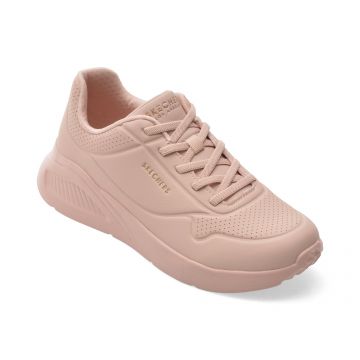 Pantofi sport SKECHERS roz, 177289, din piele ecologica