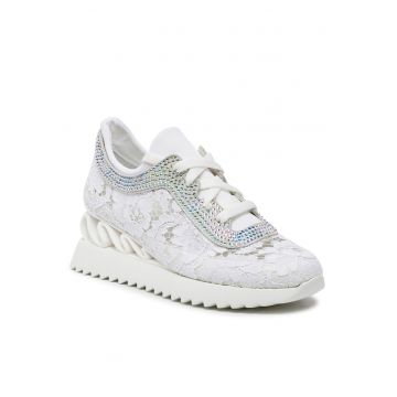 Tenisi dama -  textil - alb -