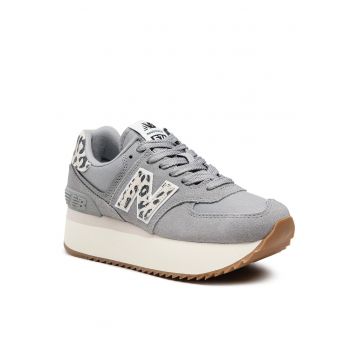 Tenisi dama  WL574ZDB - piele naturala - gri