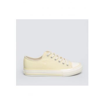 Tenisi din panza cu logo discret lateral