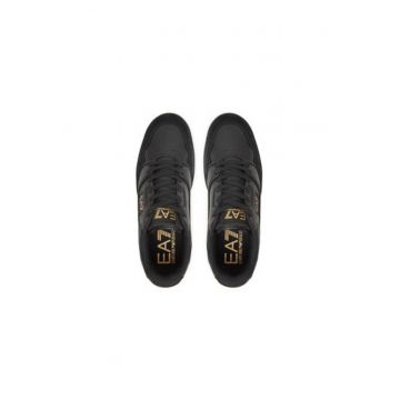 Pantofi sport barbati - X8X187 XK402 -  Emporio Armani - Piele naturala - Negru - Negru