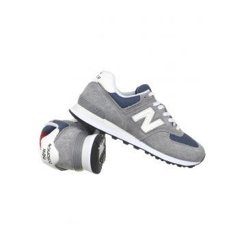 Pantofi sport dama U574GWH -  Piele naturala/Textil - Gri