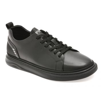 Pantofi sport EPICA negri, 8161, din piele naturala