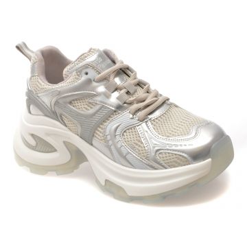 Pantofi sport FLAVIA PASSINI argintii, 66988, din material textil