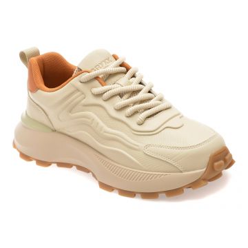 Pantofi sport GRYXX albi, 251220, din piele ecologica