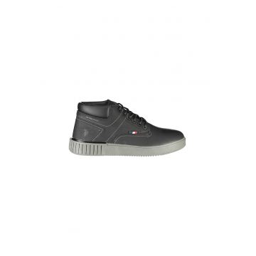 Sneakers barbati - U.S. POLO BEST PRICE - 50% Poliester - 50% Poliuretan - Negru - 23747 - Negru