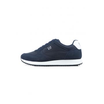 Pantofi sport low-cut cu detalii logo - Bleumarin