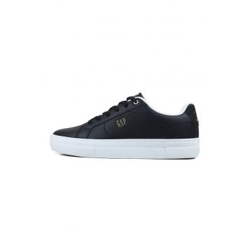 Pantofi sport low-cut de piele ecologica - Negru