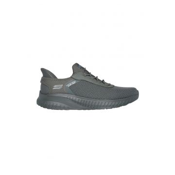 Pantofi sport slip-in din plasa si material sintetic Bobs - Gri