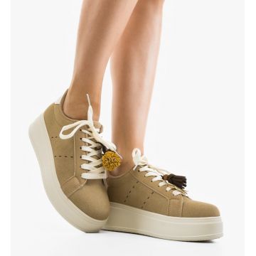 Sneakers dama Kukar Khaki