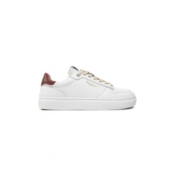 Sneakers PLS00015 Alb -  Piele ecologica