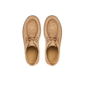 Tenisi dama  bej - piele naturala -