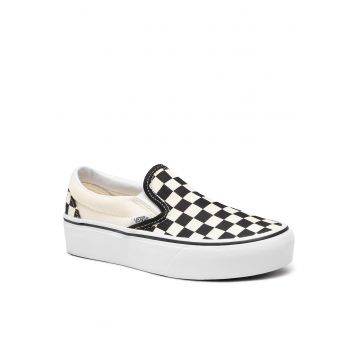 Tenisi de dama  textil - alb/negru