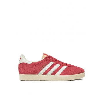 Tenisi unisex  Gazelle IF9652 - piele naturala - rosu/alb