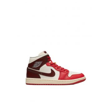 Pantofi sport dama  WMNS AIR JORDAN 1 MID - Piele ecologica - Bej - Bej