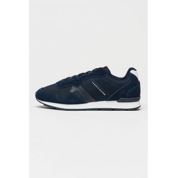 Pantofi sport cu insertii de plasa Maxlite - Alb optic/Bleumarin