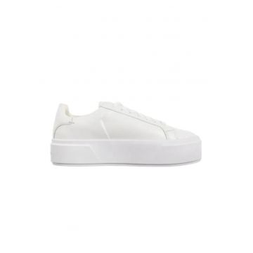 Pantofi sport dama  FLATFORM LACE UP LTH MG - Piele naturala - Alb - Alb